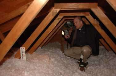 Attics are especially important in assessing roofs
